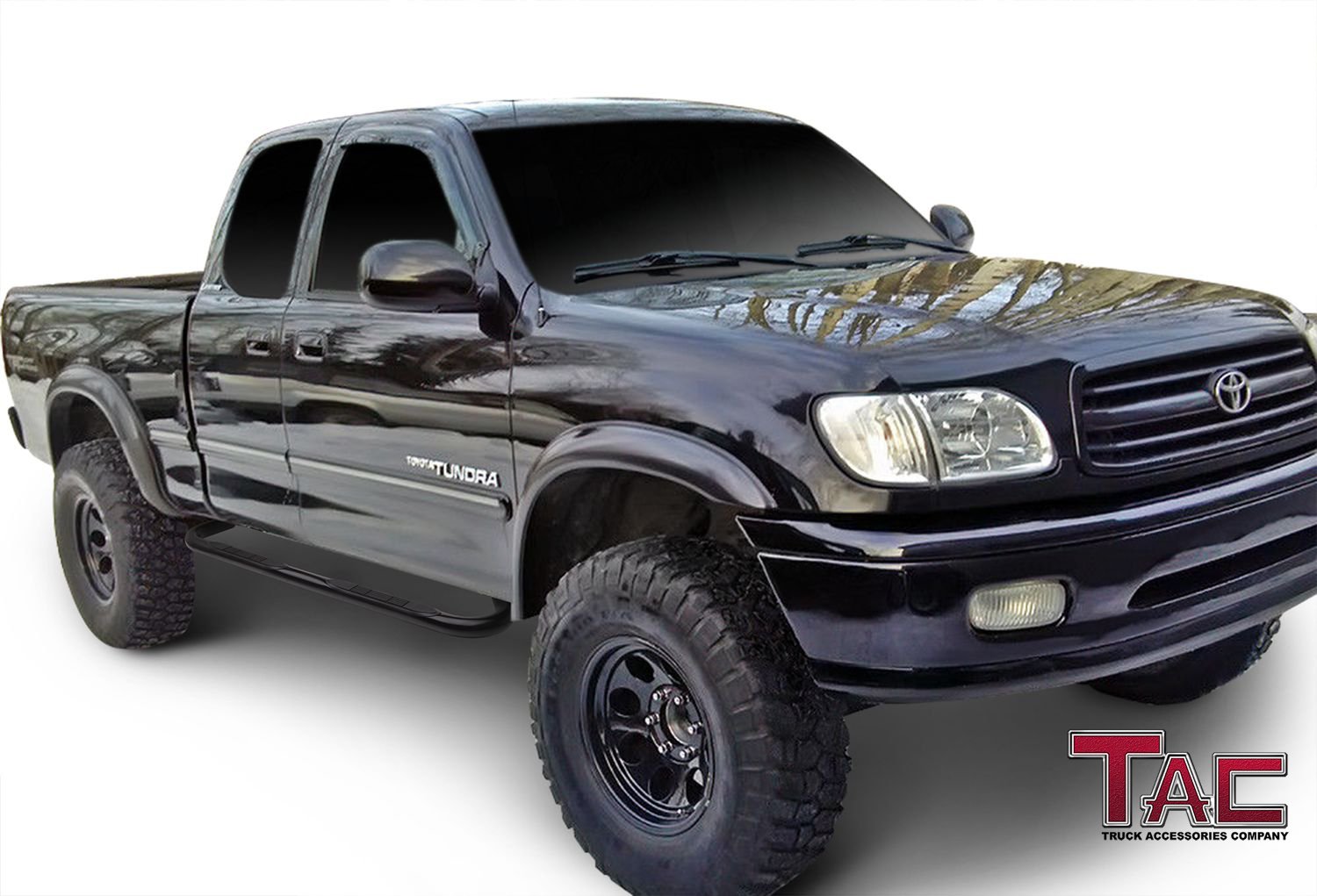 Tac – 00 – 06 Toyota Tundra cabina extendida, 4DR. 7,6 cm Negro